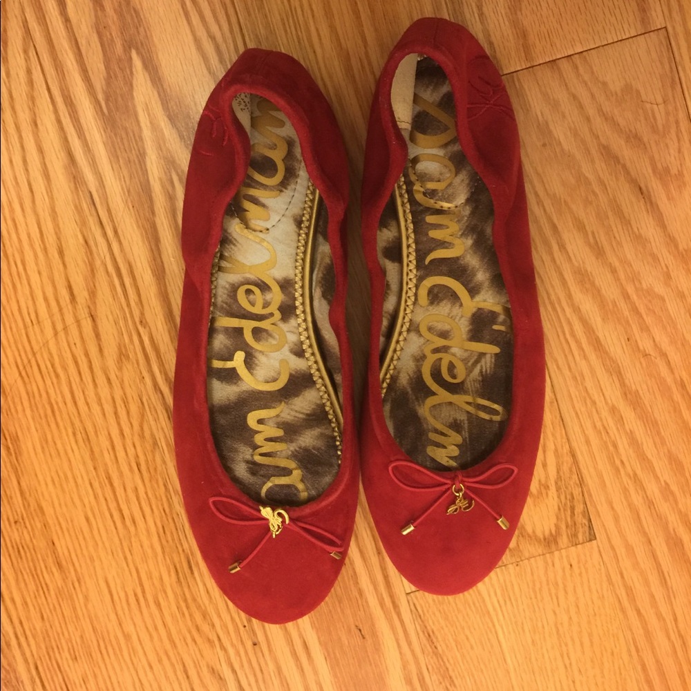 Suede flats